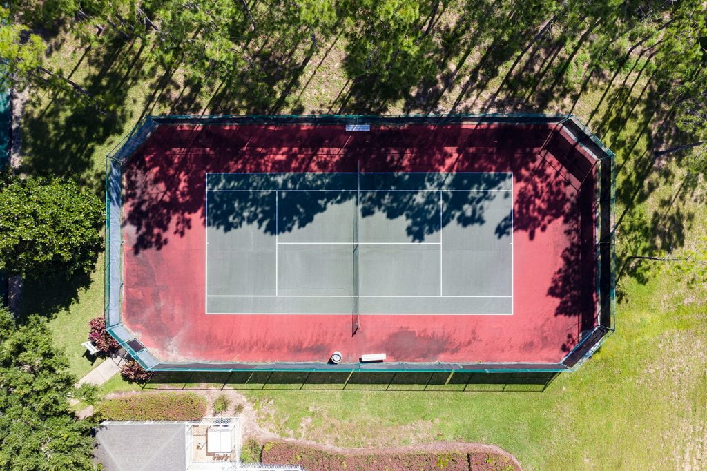 Tennis Court Bird's Eye View