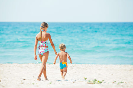 Kids on Florida Beach