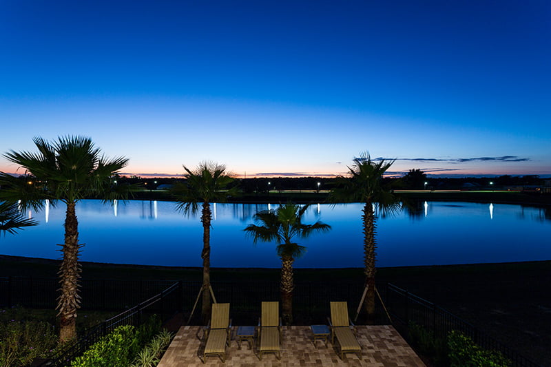 Twilight over Reunion from back yard