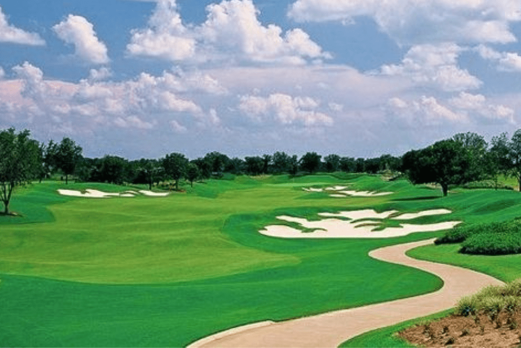 straight green golf course